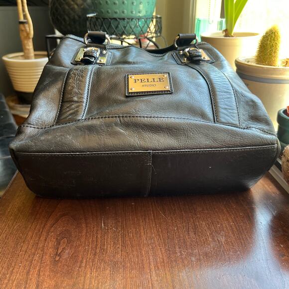 Vintage Pelle Studio Handbag Black Leather Wilsons - Picture 3 of 16